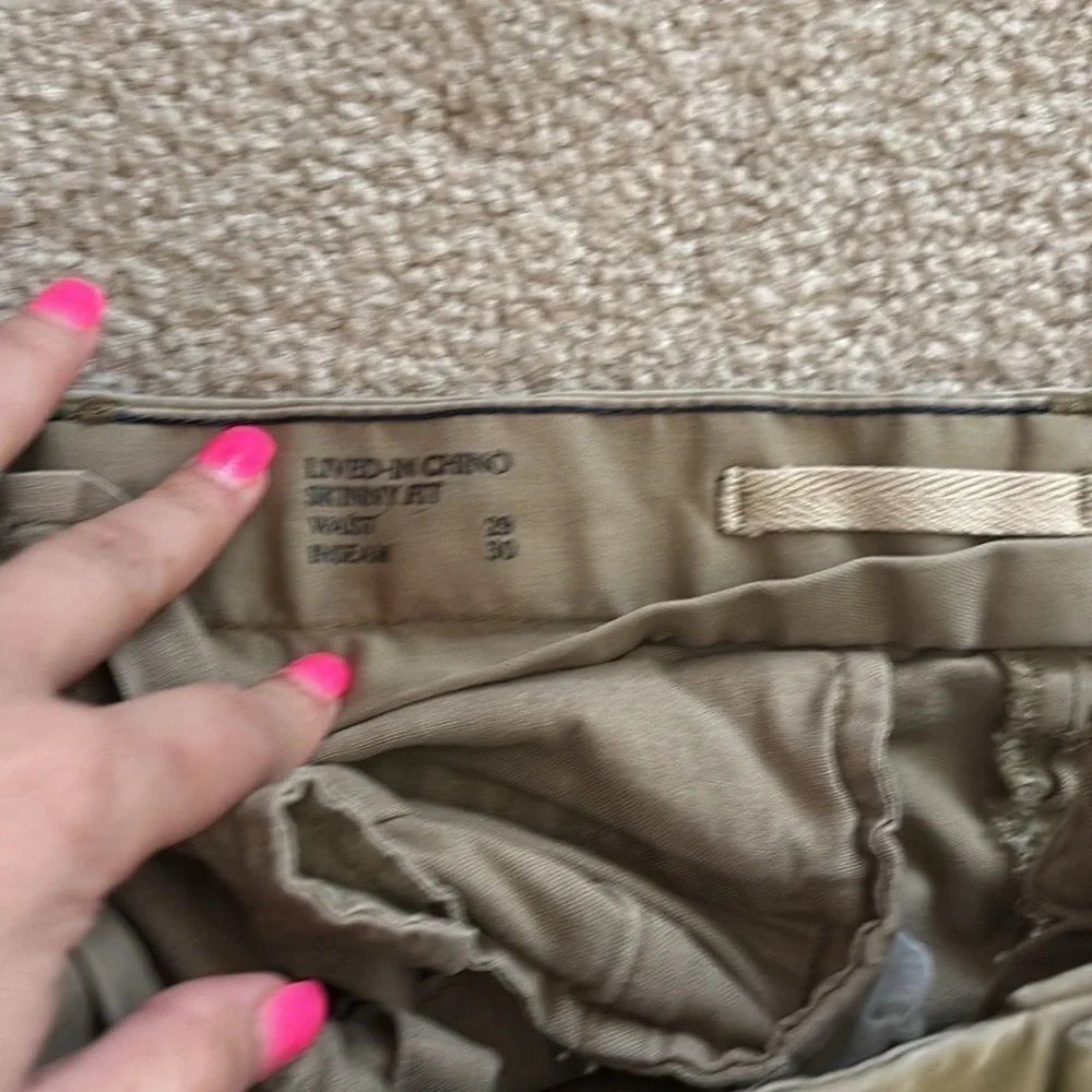 Banana Republic Lived In Chino size W29 L30